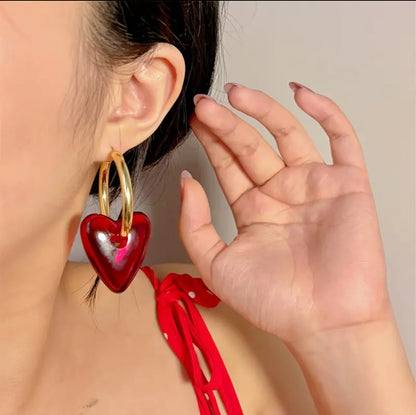 HOOPS CORAZON ROJO