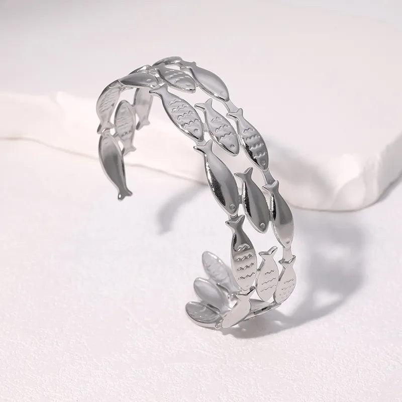 PULSERA PECES AC INOX