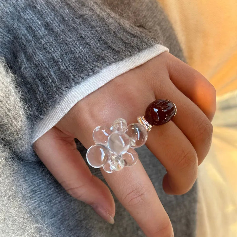 ANILLO ACRÍLICO TRANSPARENTE
