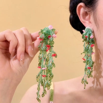 ARETES LARGOS DE CUENTAS