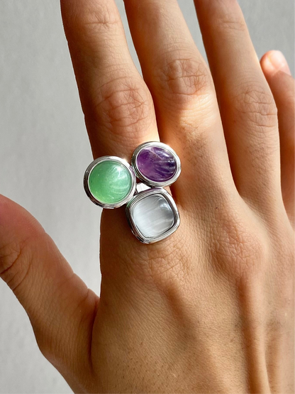 ANILLO PIEDRAS AC INOX