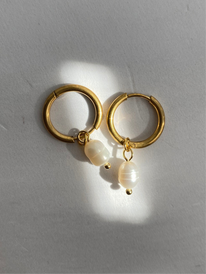 HOOPS CON PERLA AC INOX