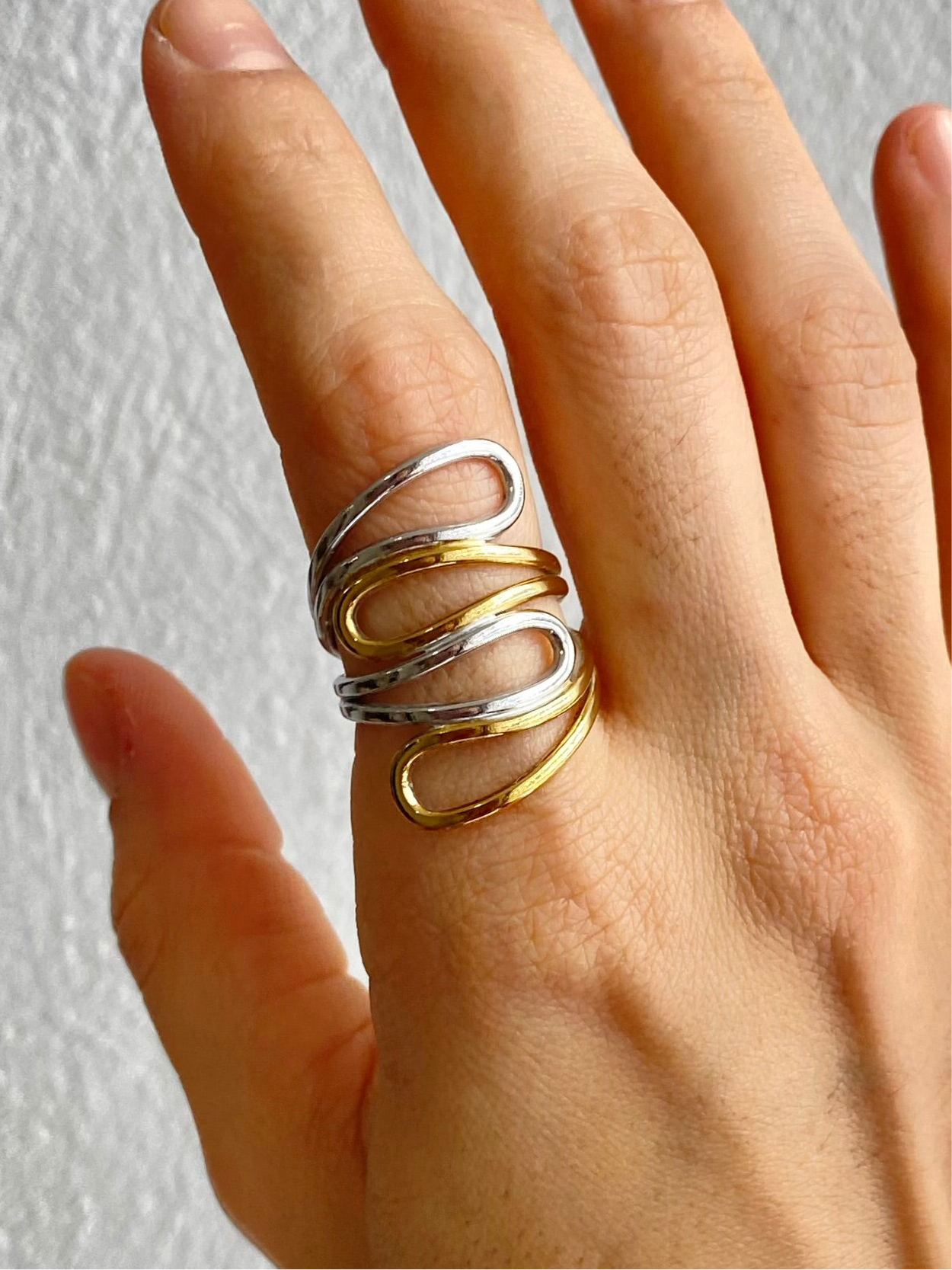 ANILLO BICOLOR AC INOX