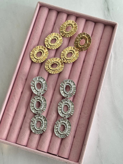 ARETES DE ARO LARGOS