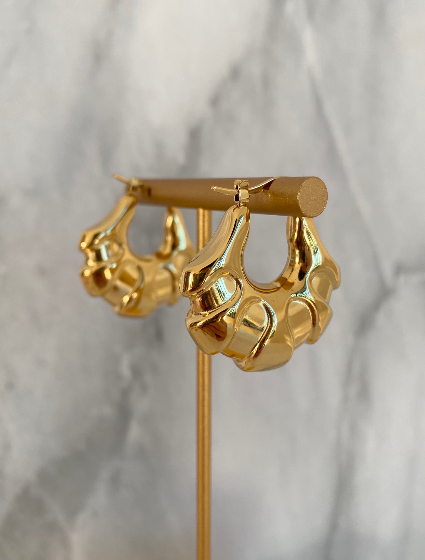 ARRACADAS DORADO AC INOX