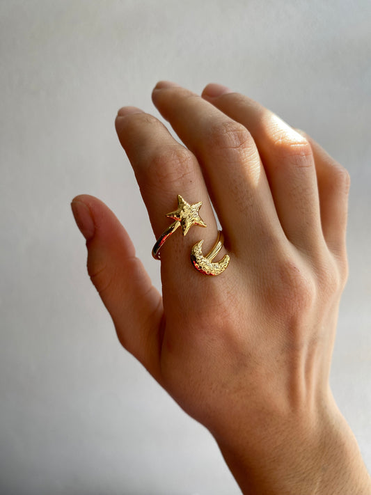 ANILLO LUNA Y ESTRELLA AC INOX