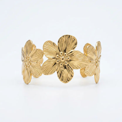 PULSERA FLORES AC INOX