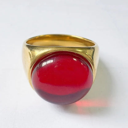 ANILLO PIEDRA CHUNKY AC INOX