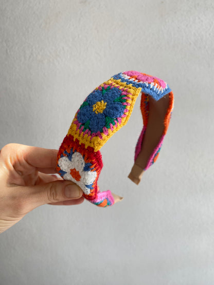 DIADEMA TEJIDA DE COLORES