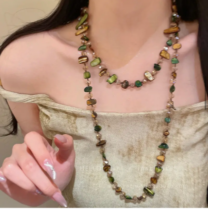 COLLAR EXTRA LARGO CUENTAS