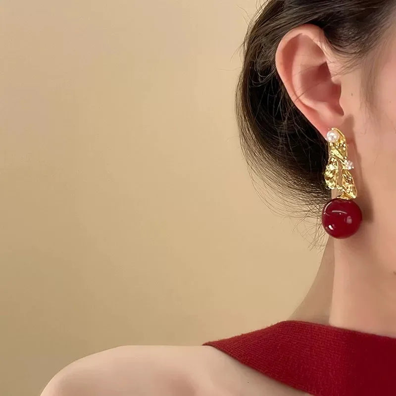 ARETES ESFERA ROJA