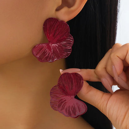 ARETES PÉTALO ROJO