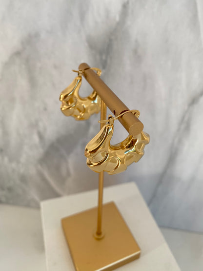 ARRACADAS DORADO AC INOX