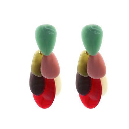 ARETES LARGOS DE COLORES