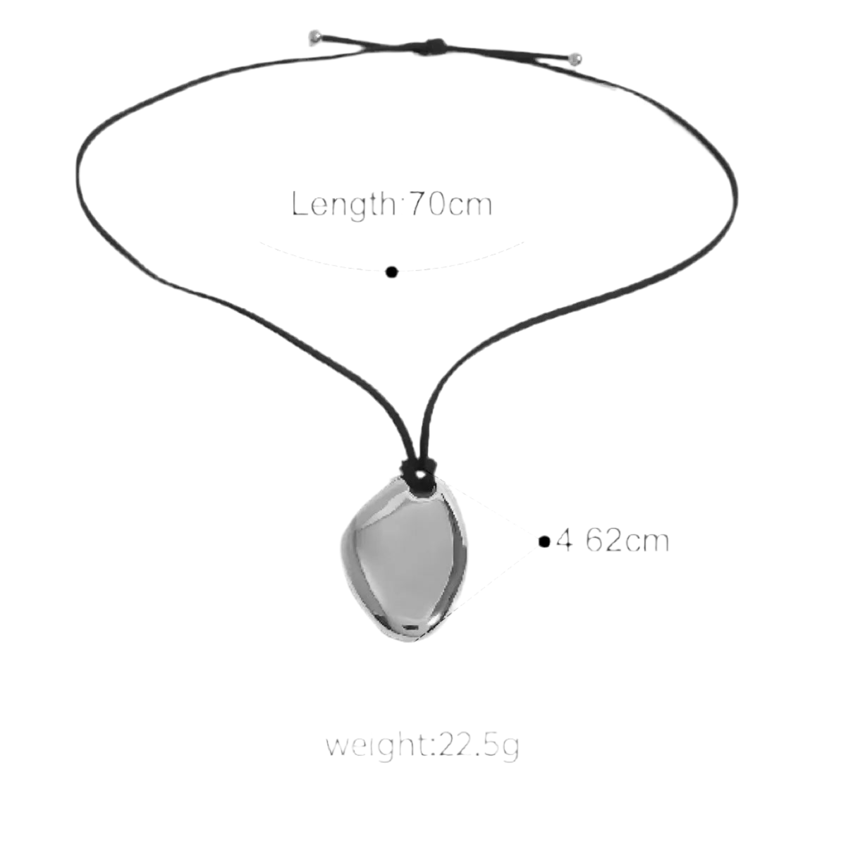 COLLAR DIJE GEOMÉTRICO AC INOX