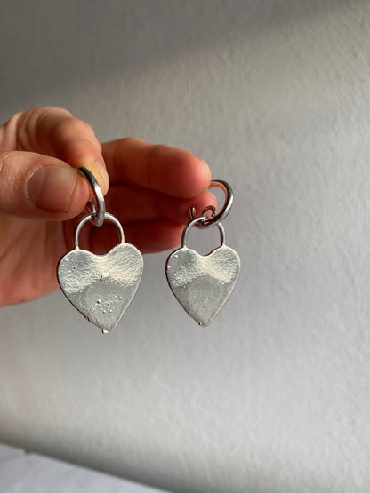 HOOPS CORAZON PLATA
