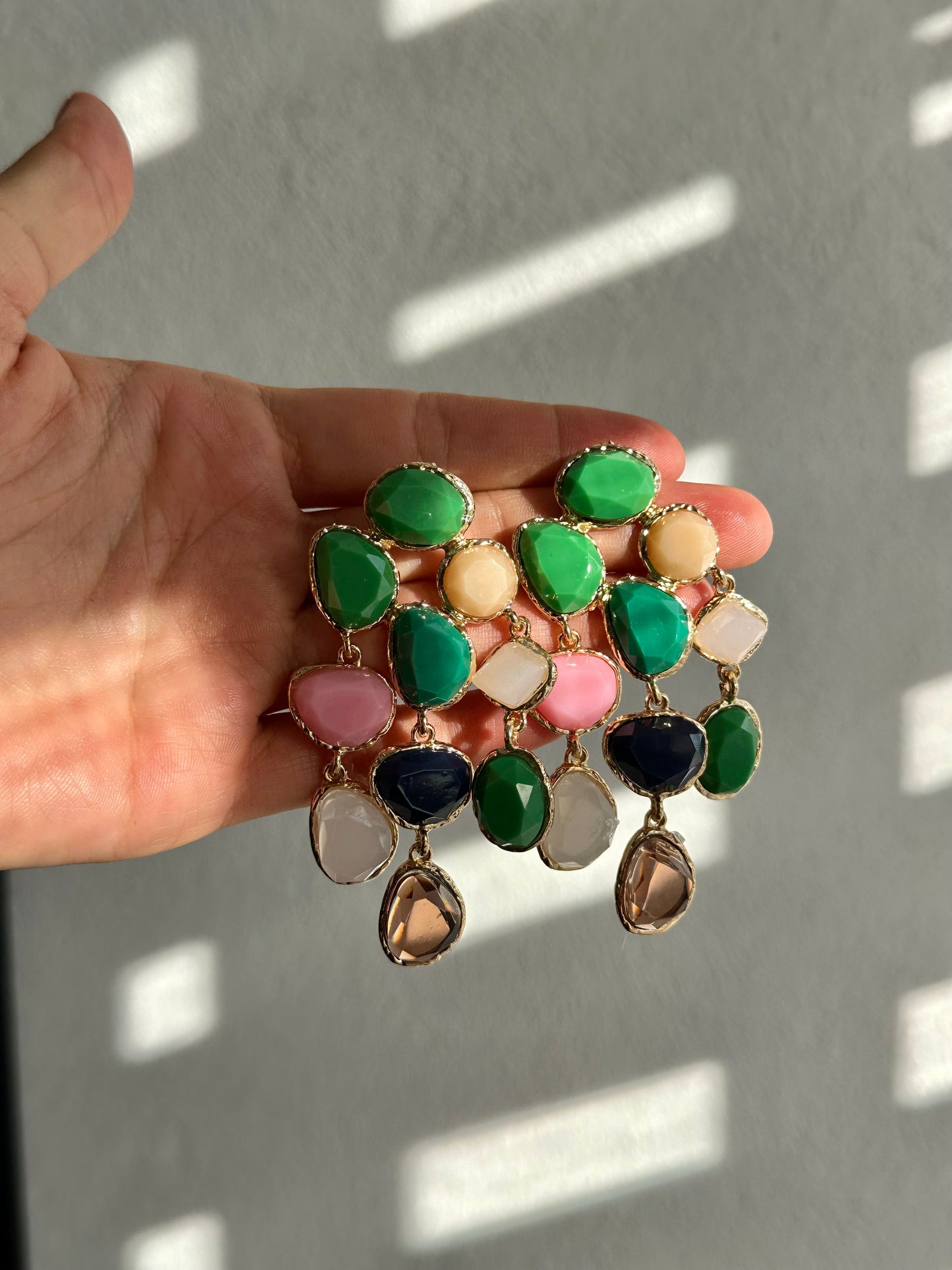 ARETES LARGOS PIEDRAS