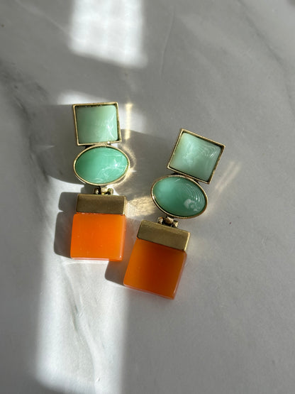 ARETES COLOR BLOCK