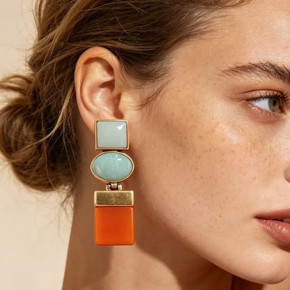 ARETES COLOR BLOCK