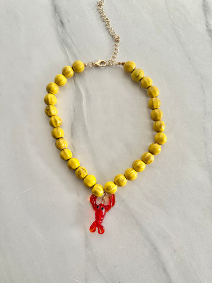 COLLAR CUENTAS LANGOSTA
