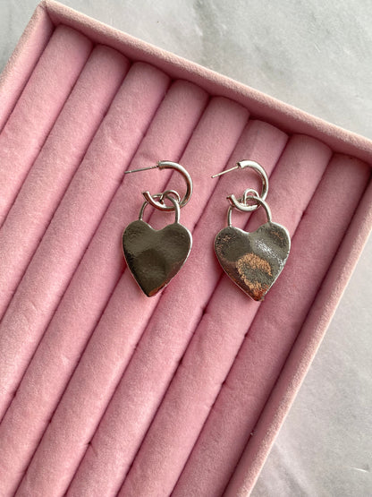 HOOPS CORAZON PLATA