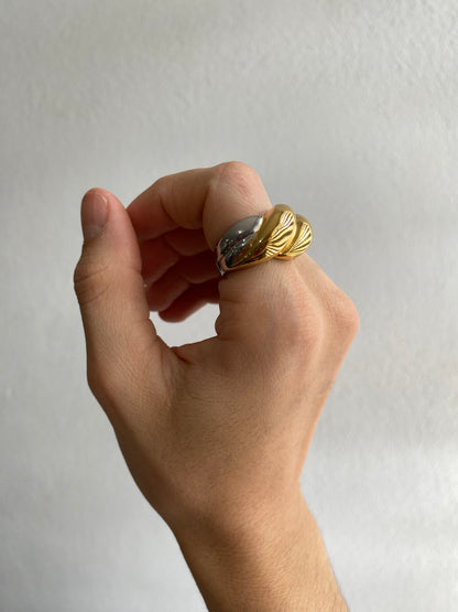 ANILLO BICOLOR AC INOX