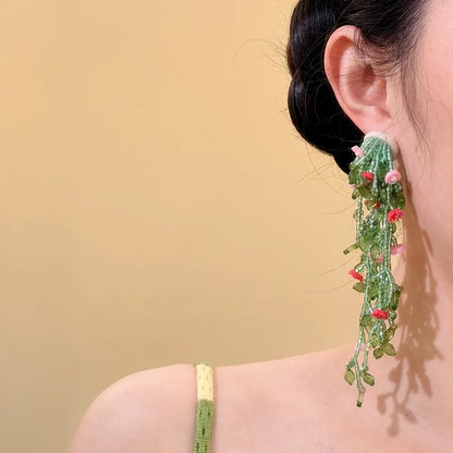 ARETES LARGOS DE CUENTAS
