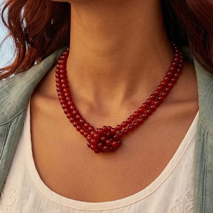 COLLAR NUDO DE CUENTAS