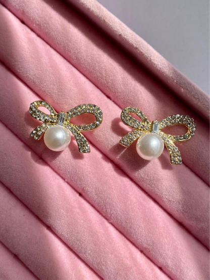 BROQUELES MOÑO PERLA