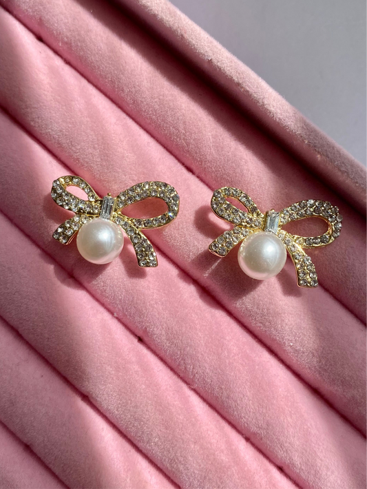 BROQUELES MOÑO PERLA