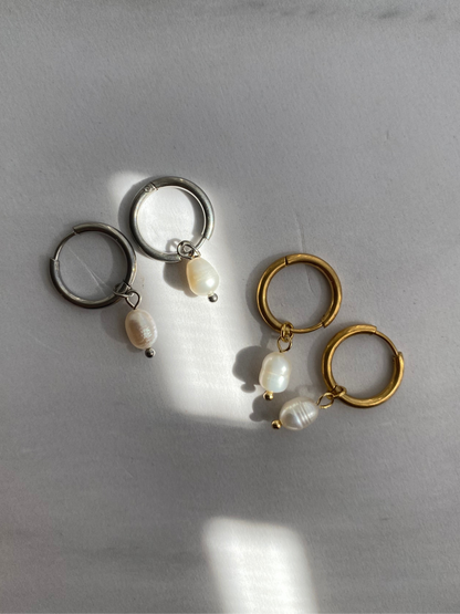 HOOPS CON PERLA AC INOX