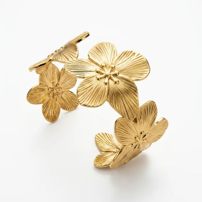 PULSERA FLORES AC INOX