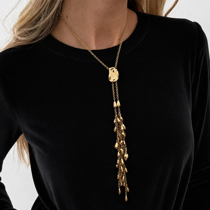 COLLAR EXTRA LARGO GOTITAS
