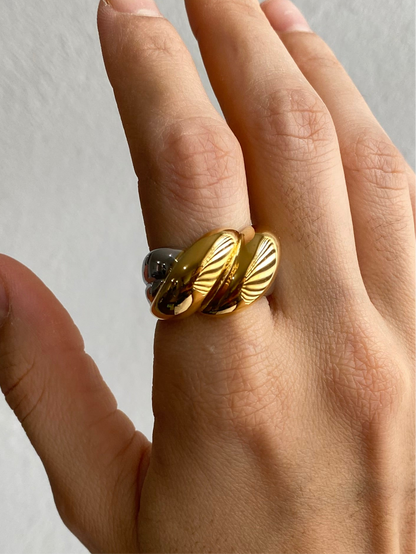 ANILLO BICOLOR AC INOX