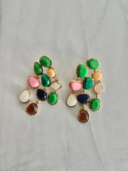 ARETES LARGOS COLORES