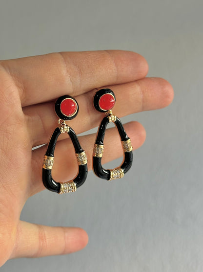 ARETES LARGOS ESTILO VINTAGE