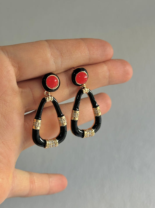 ARETES LARGOS ESTILO VINTAGE