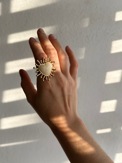 ANILLO CORAZÓN AC INOX