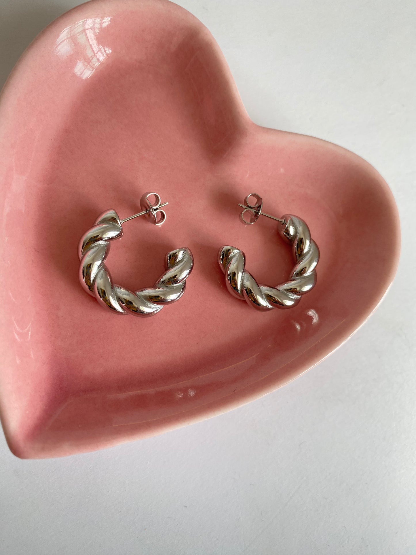 ARRACADAS TORSAL PLATA AC INOX