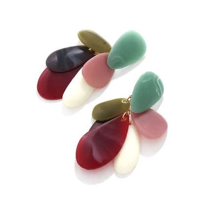 ARETES LARGOS DE COLORES