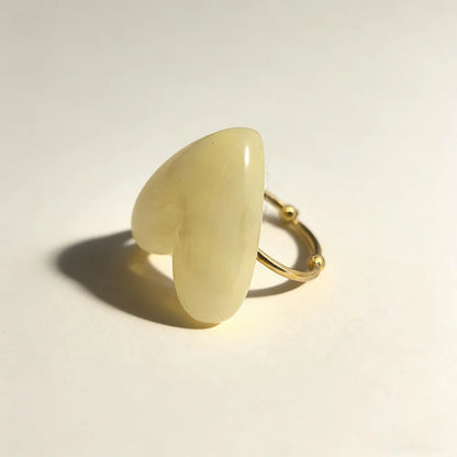 ANILLO CORAZÓN ACRÍLICO AC INOX
