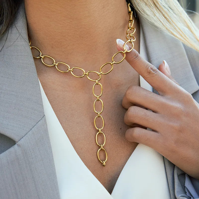 COLLAR EXTRA LARGO AC INOX