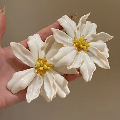 ARETES FLOR ACRÍLICO