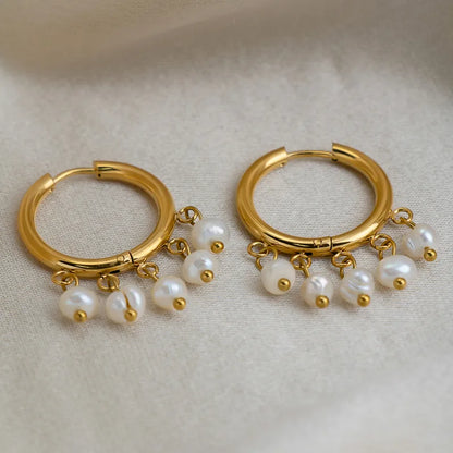 ARRACDAS ACERO INOXIDABLE CON PERLAS