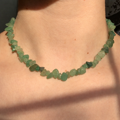 COLLAR CUENTAS VERDE