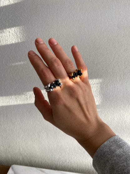 ANILLO CON PIEDRAS AC INOX