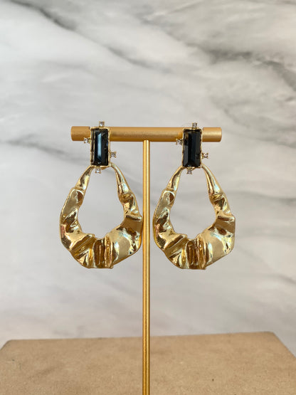 ARETES LARGOS DORADOS