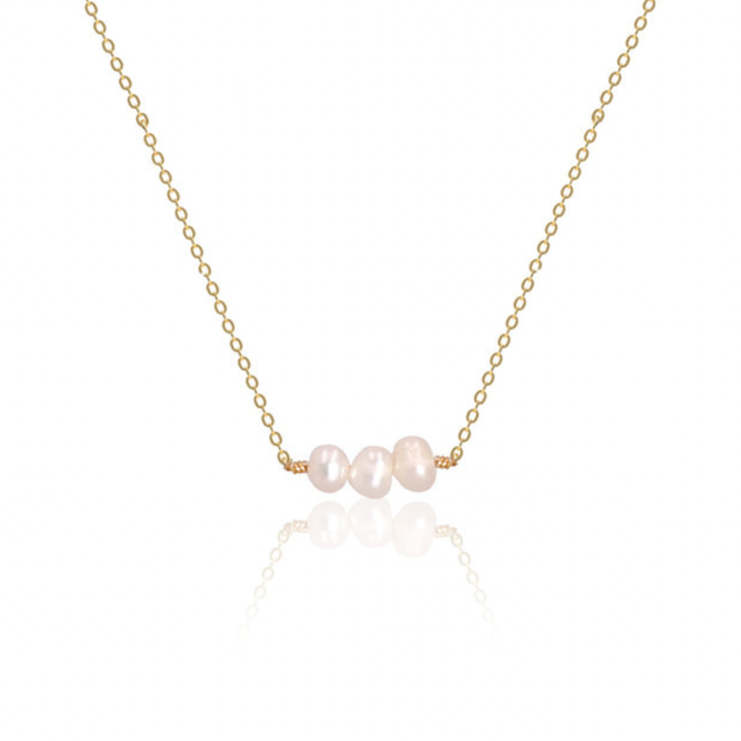 COLLAR PERLAS ACERO INOX