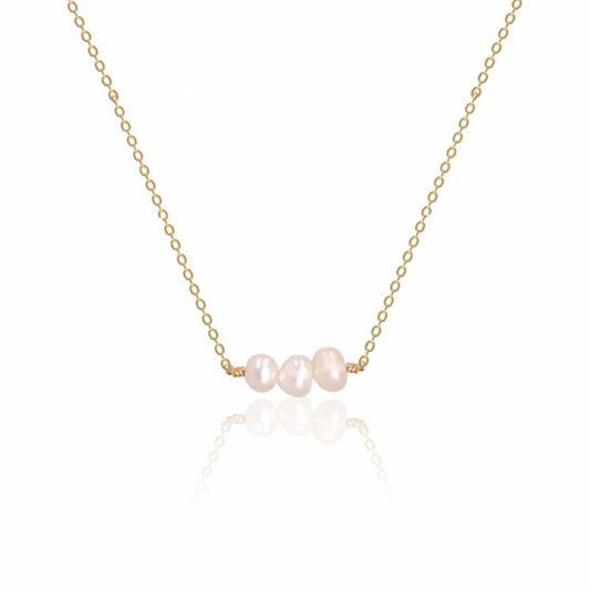 COLLAR PERLAS ACERO INOX